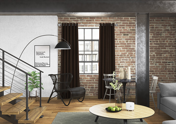 Kent, Chocolate - Made to Measure Curtains - Image 5